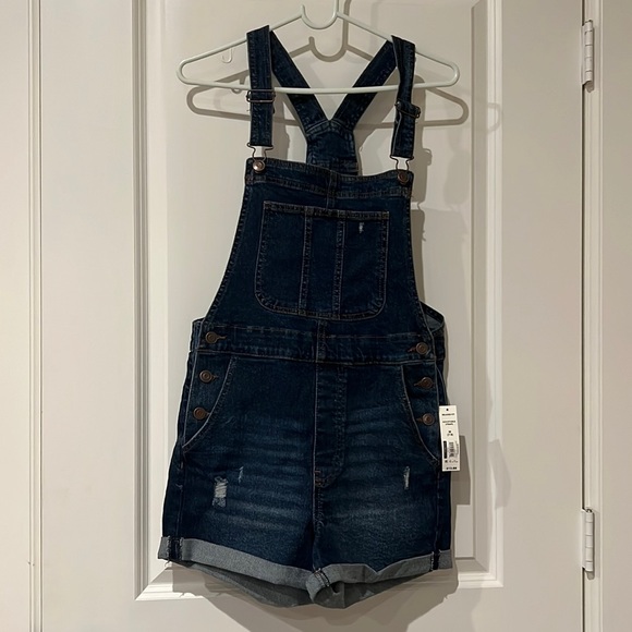 No Boundaries Pants - Denim overall shorts new with tags